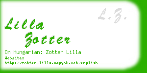 lilla zotter business card